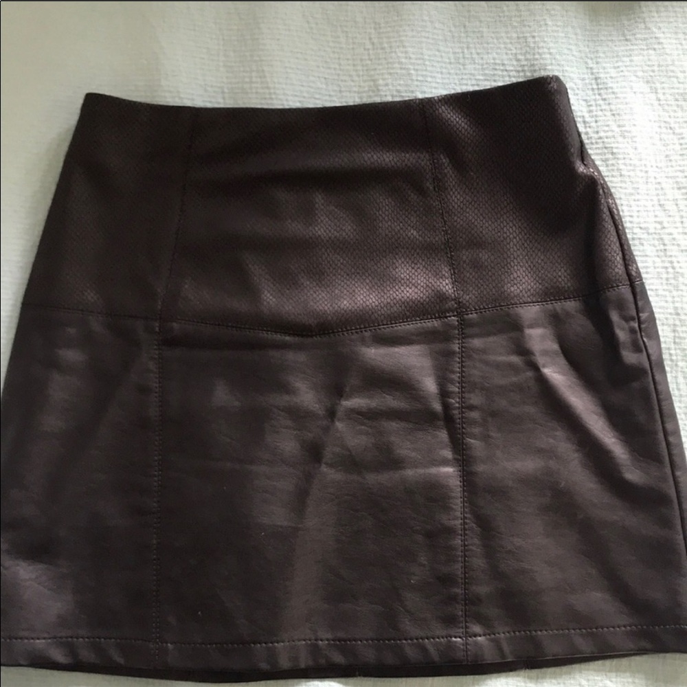 Vegan leather skirt